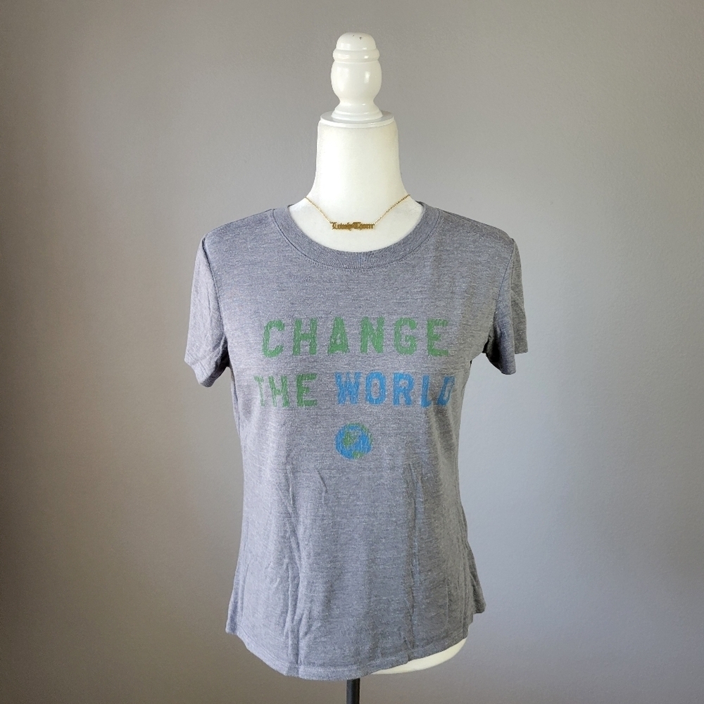 SUB_URBAN RIOT // grey change the world super soft graphic tee